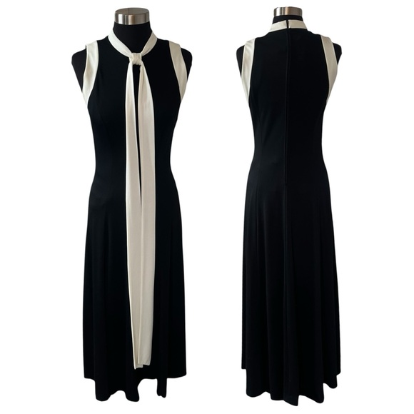 Vintage Dresses & Skirts - Vintage 60s Alison Ayres Original sleeveless maxi dress long neck tie 10 ILGWU